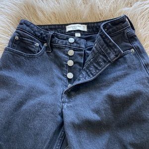 Abercrombie black jeans curve love size 0/25
